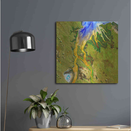 Luxe Metal Art 'Earth as Art: Nature's Patterns,' Metal Wall Art,24x24