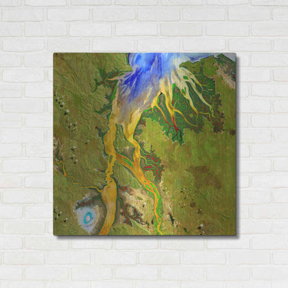 Luxe Metal Art 'Earth as Art: Nature's Patterns,' Metal Wall Art,36x36