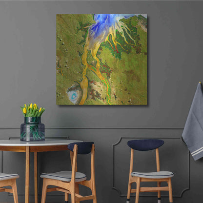 Luxe Metal Art 'Earth as Art: Nature's Patterns,' Metal Wall Art,36x36