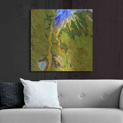 Luxe Metal Art 'Earth as Art: Nature's Patterns,' Metal Wall Art,36x36