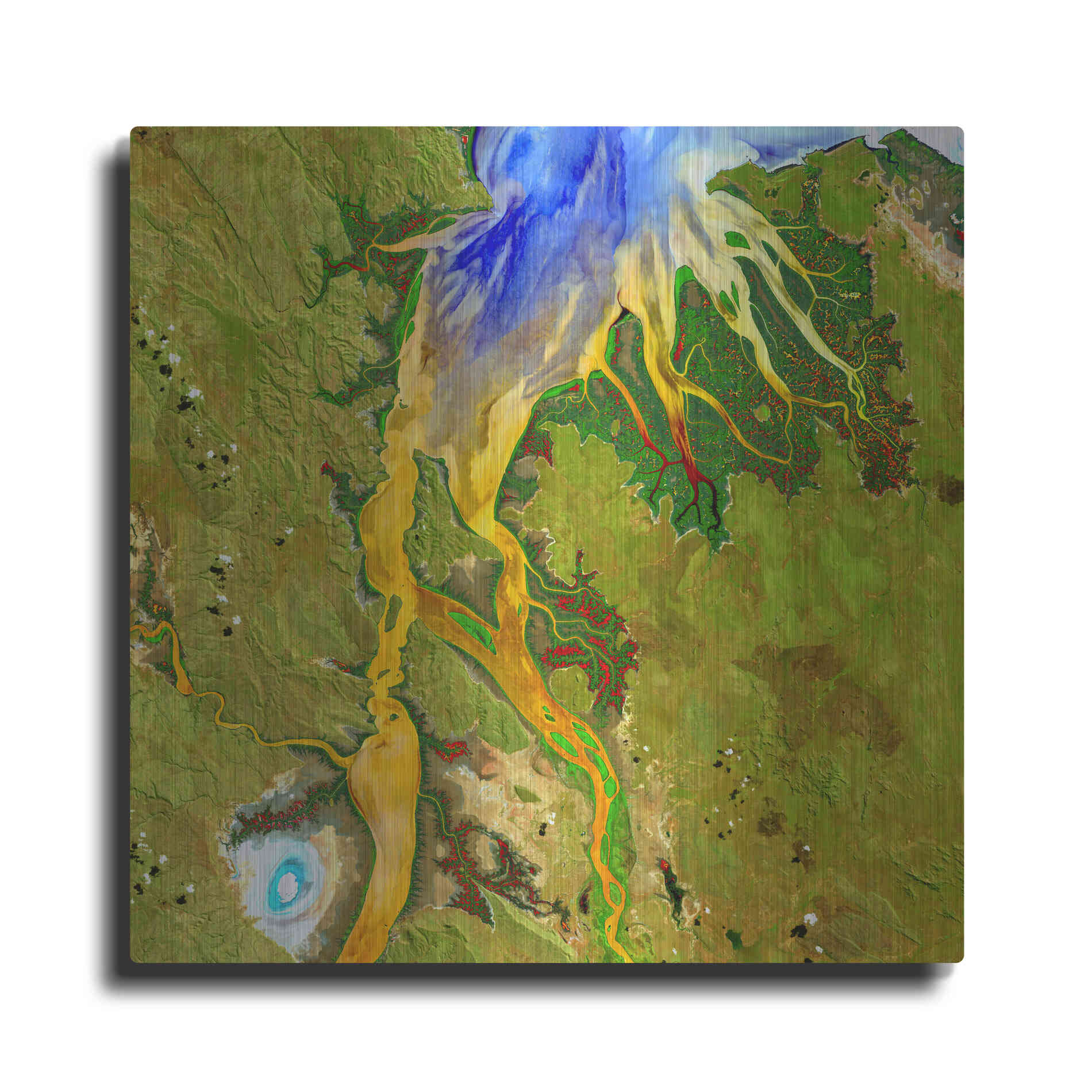 Luxe Metal Art 'Earth as Art: Nature's Patterns,' Metal Wall Art