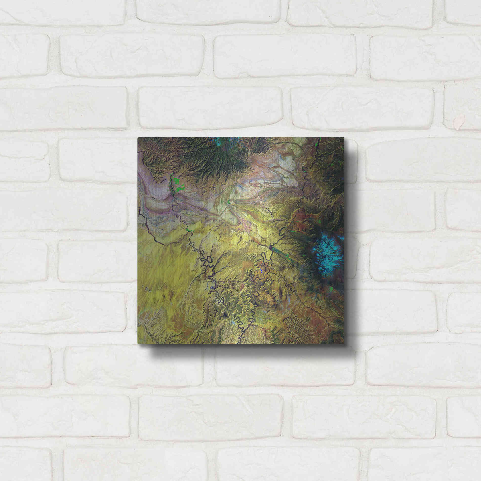 Luxe Metal Art 'Earth as Art: Canyonlands,' Metal Wall Art,12x12