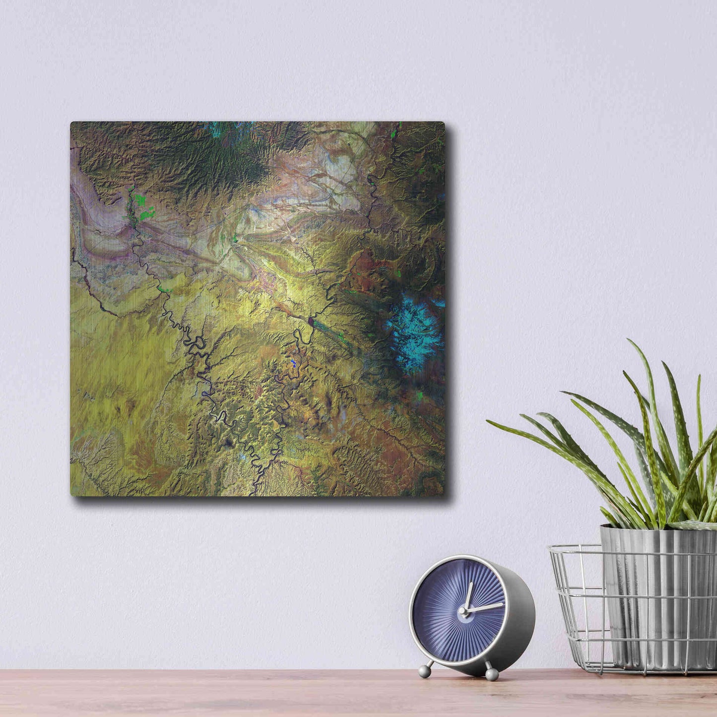 Luxe Metal Art 'Earth as Art: Canyonlands,' Metal Wall Art,12x12