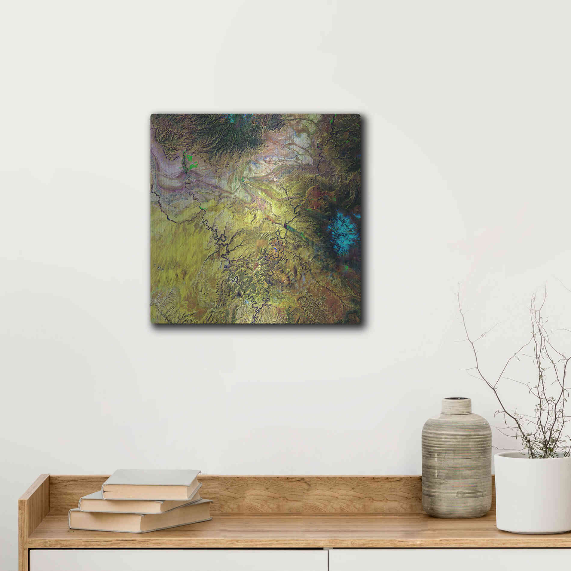 Luxe Metal Art 'Earth as Art: Canyonlands,' Metal Wall Art,12x12