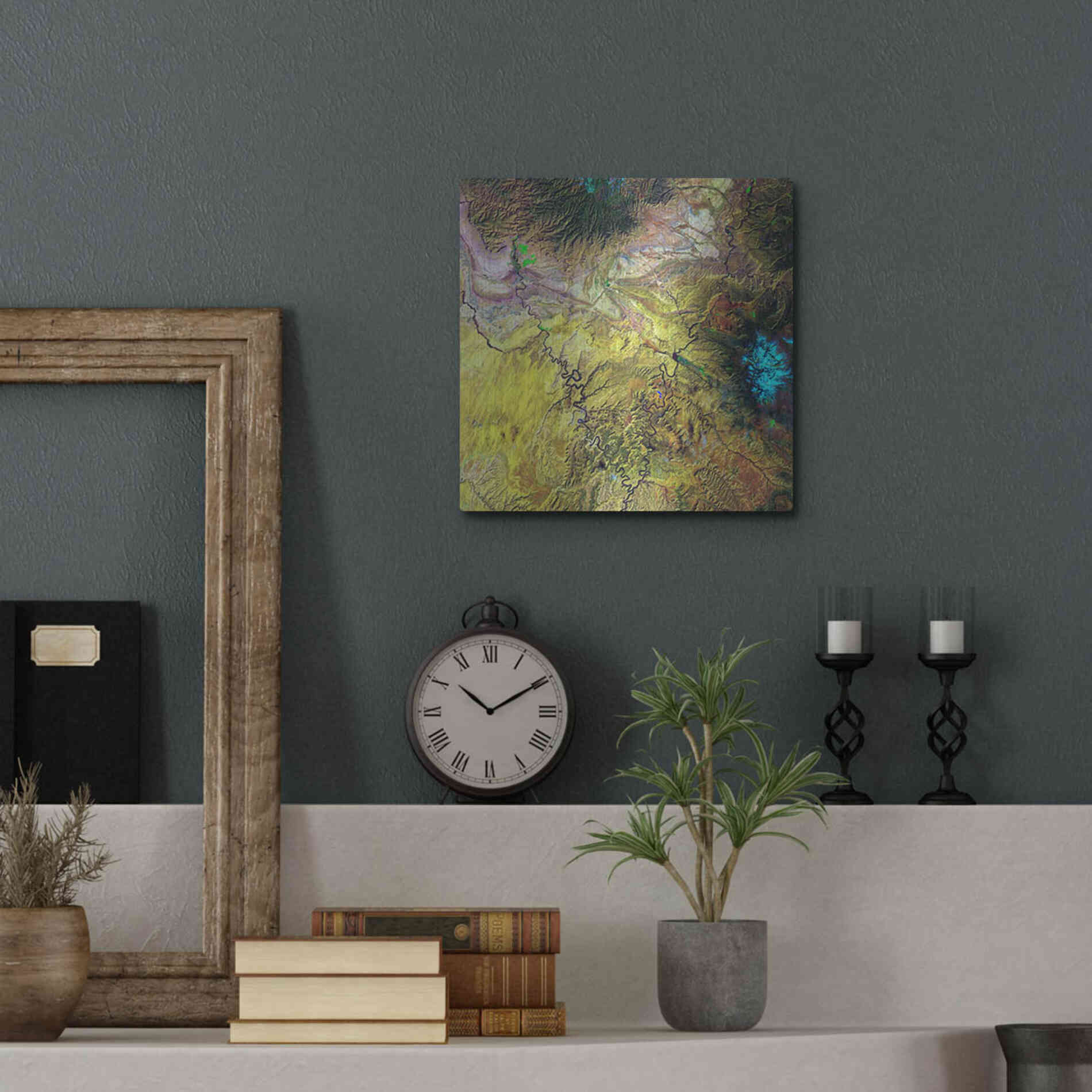 Luxe Metal Art 'Earth as Art: Canyonlands,' Metal Wall Art,12x12