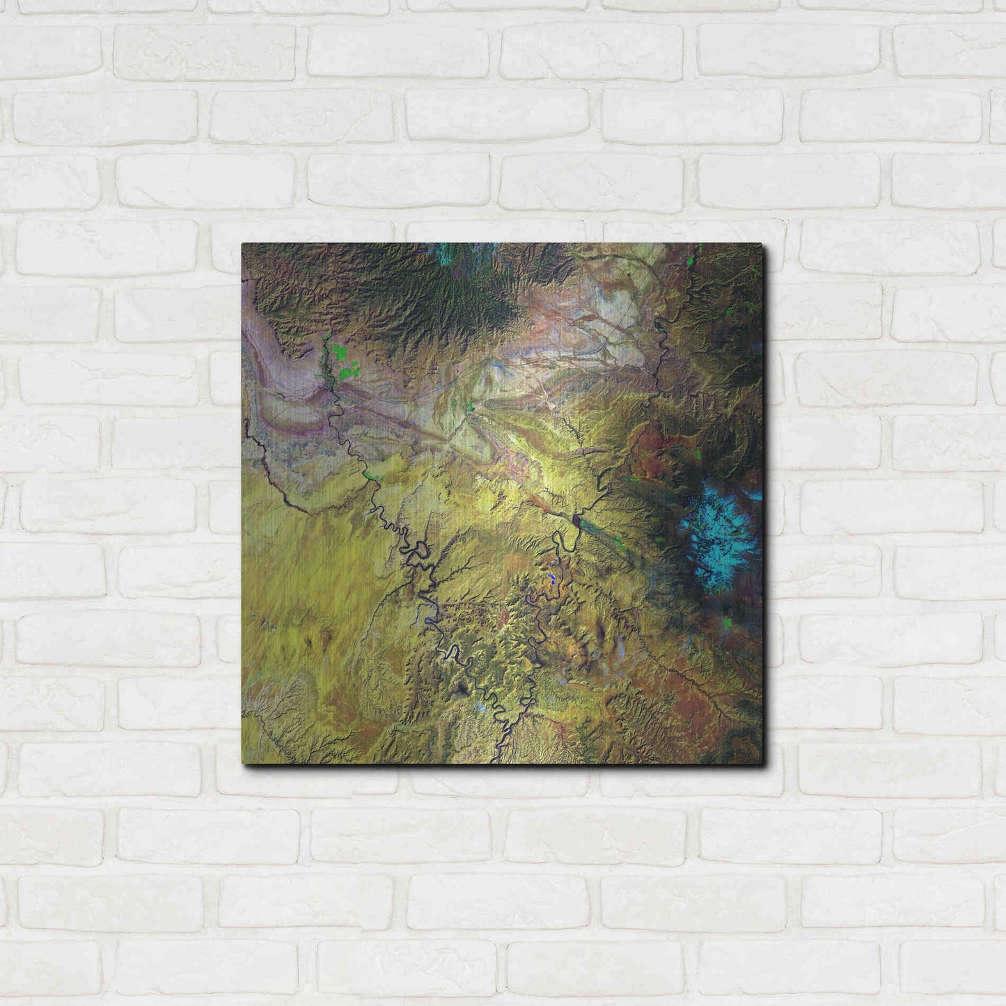 Luxe Metal Art 'Earth as Art: Canyonlands,' Metal Wall Art,24x24