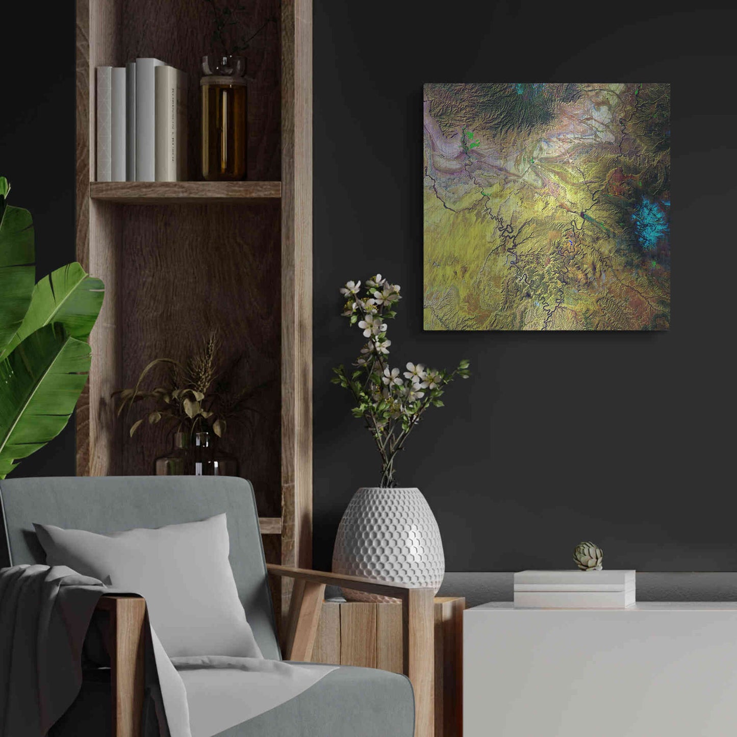 Luxe Metal Art 'Earth as Art: Canyonlands,' Metal Wall Art,24x24