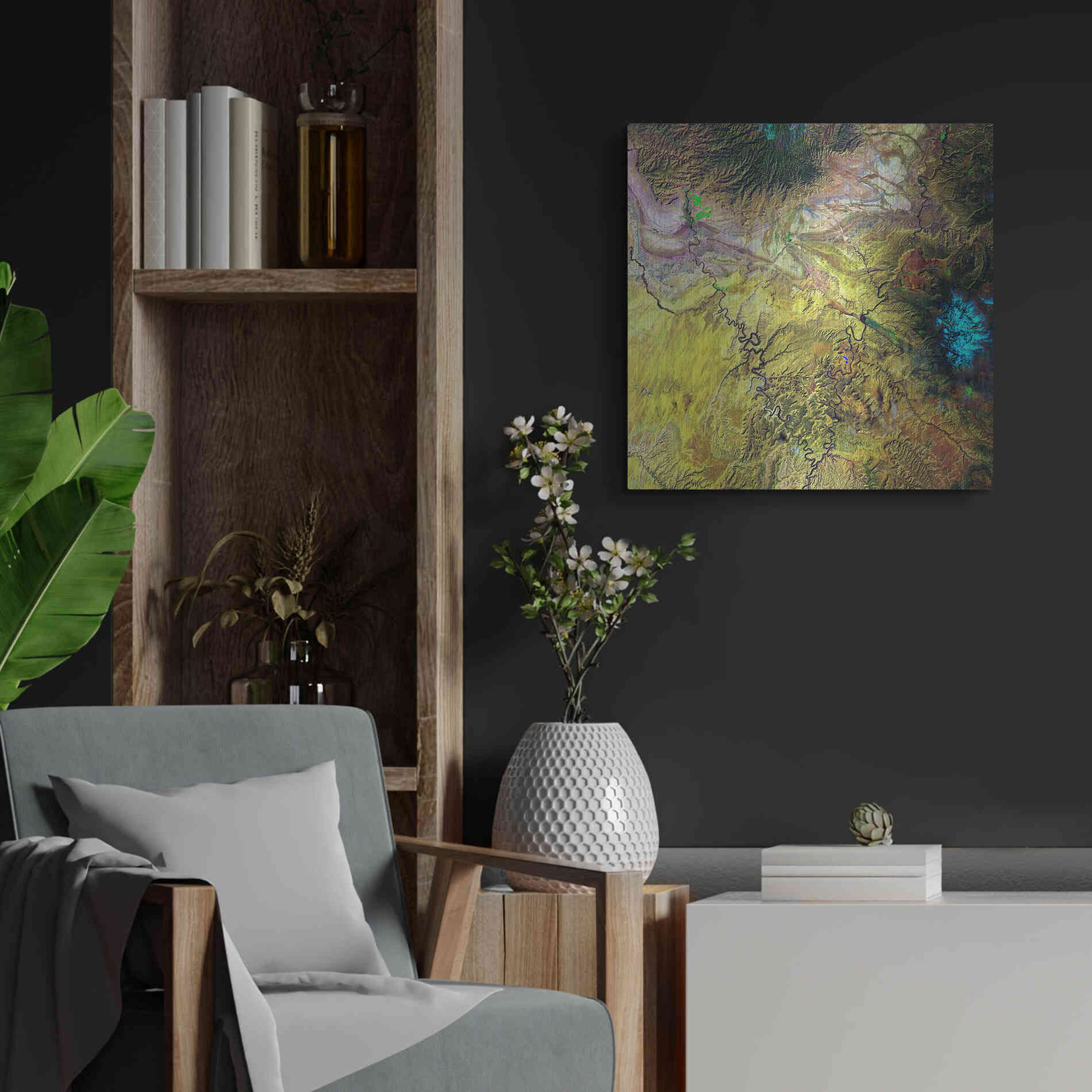 Luxe Metal Art 'Earth as Art: Canyonlands,' Metal Wall Art,24x24