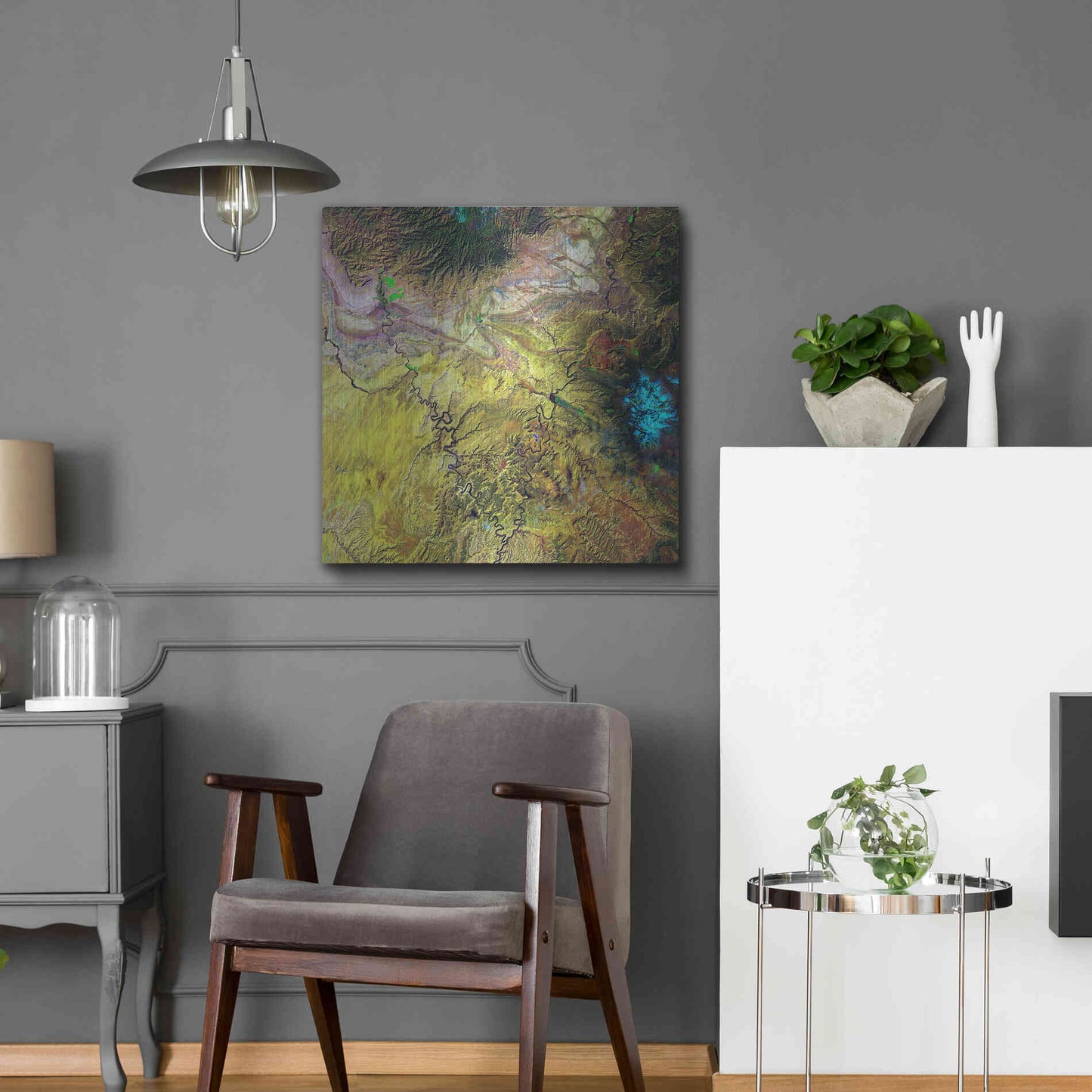 Luxe Metal Art 'Earth as Art: Canyonlands,' Metal Wall Art,24x24