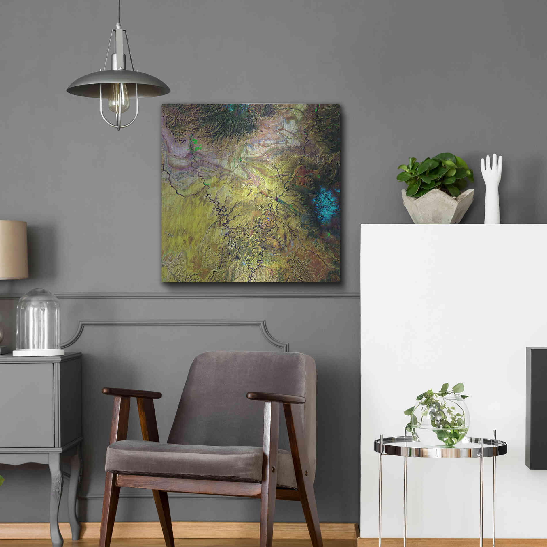 Luxe Metal Art 'Earth as Art: Canyonlands,' Metal Wall Art,24x24