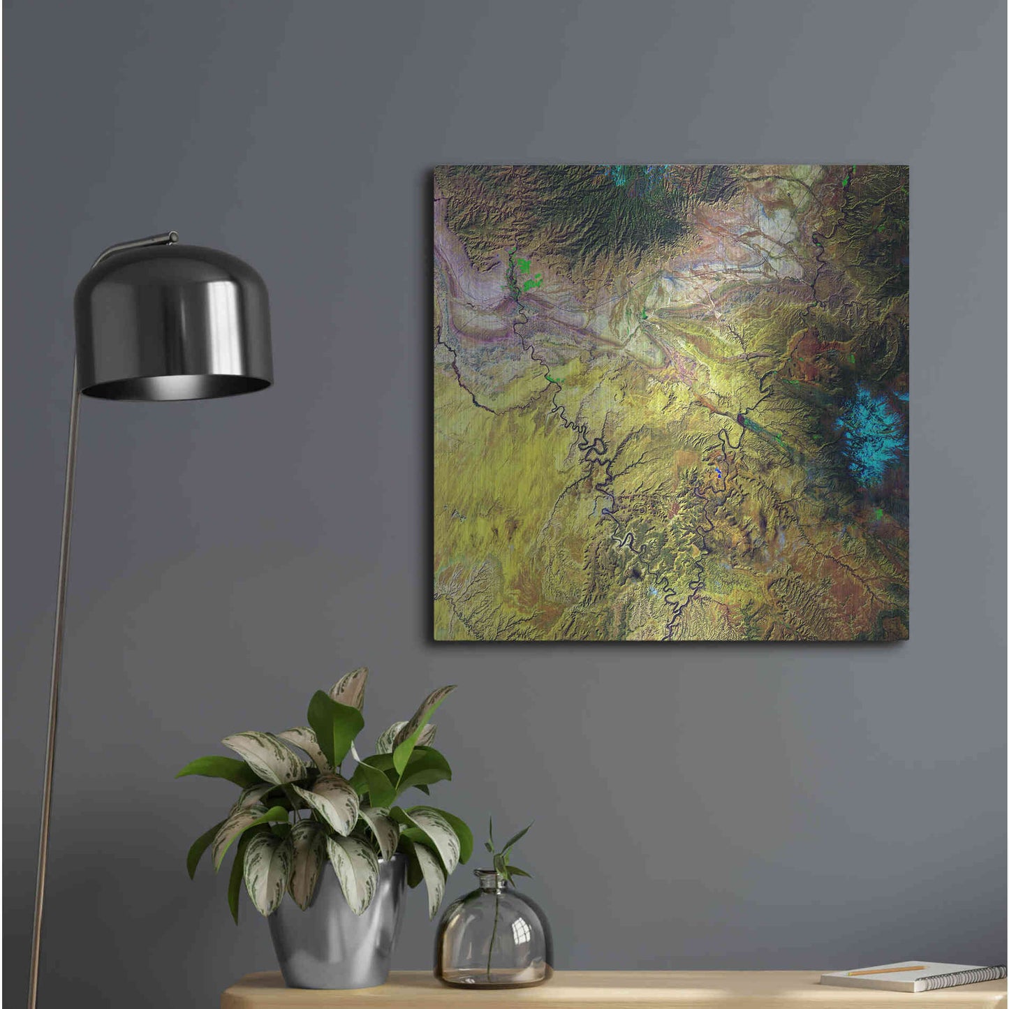 Luxe Metal Art 'Earth as Art: Canyonlands,' Metal Wall Art,24x24