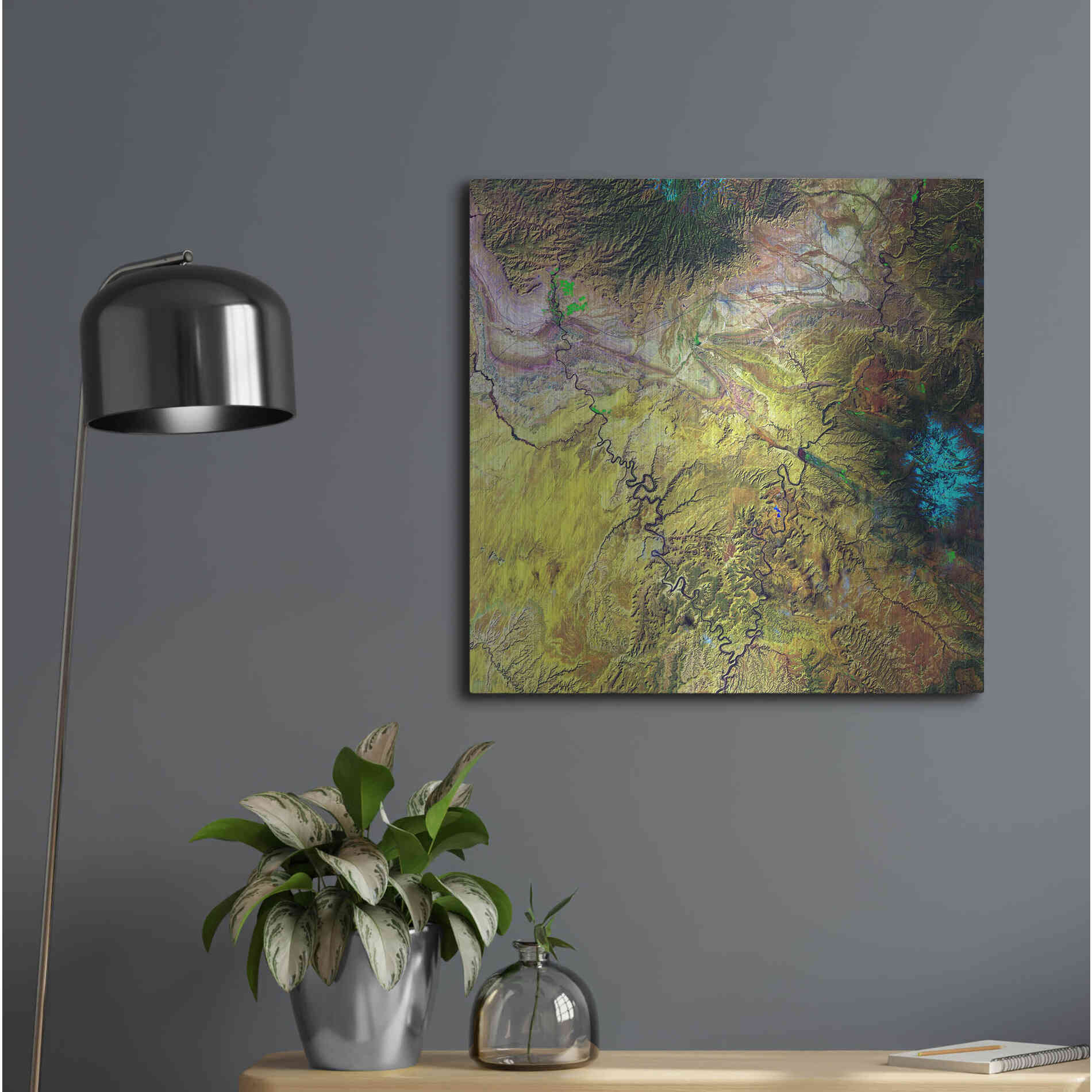 Luxe Metal Art 'Earth as Art: Canyonlands,' Metal Wall Art,24x24