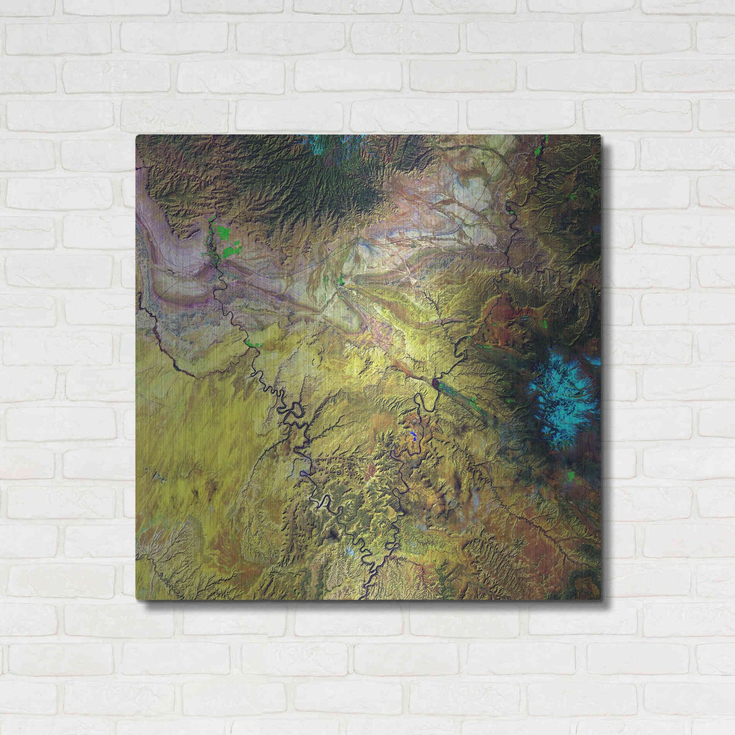 Luxe Metal Art 'Earth as Art: Canyonlands,' Metal Wall Art,36x36