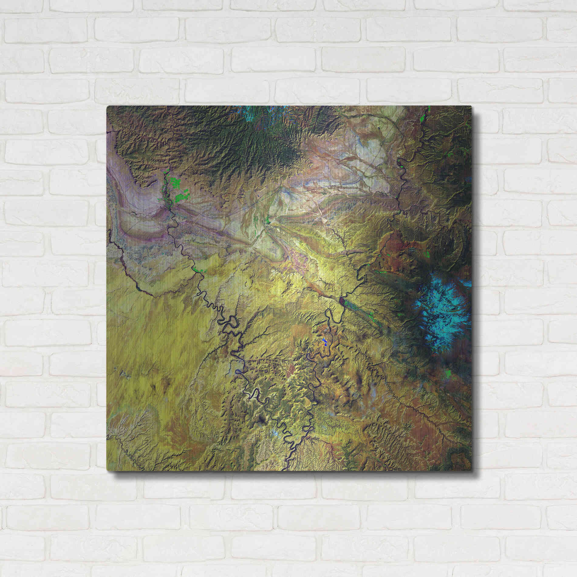 Luxe Metal Art 'Earth as Art: Canyonlands,' Metal Wall Art,36x36