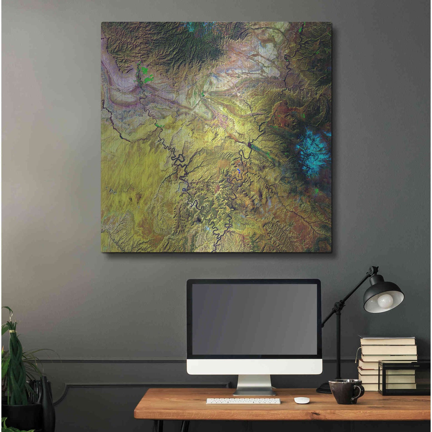 Luxe Metal Art 'Earth as Art: Canyonlands,' Metal Wall Art,36x36
