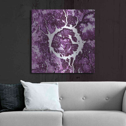 Luxe Metal Art 'Earth as Art: Eye of Quebec,' Metal Wall Art,36x36