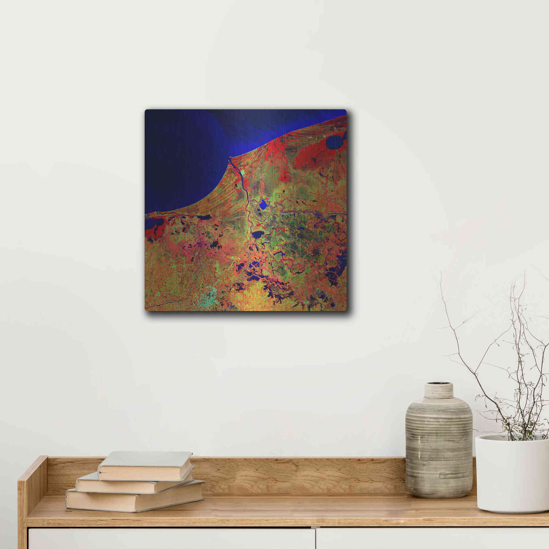 Luxe Metal Art 'Earth as Art: Mexico's Biosphere,' Metal Wall Art,12x12