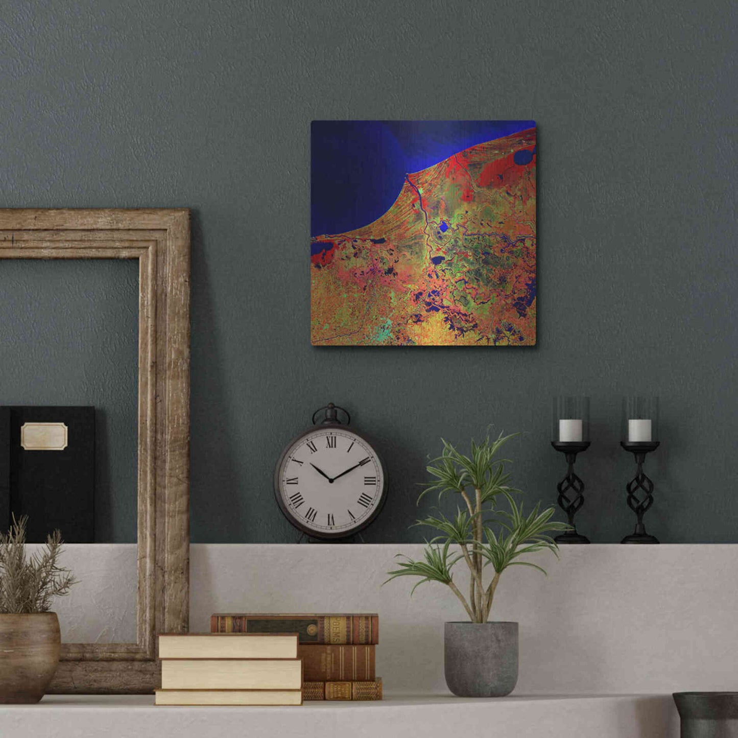 Luxe Metal Art 'Earth as Art: Mexico's Biosphere,' Metal Wall Art,12x12