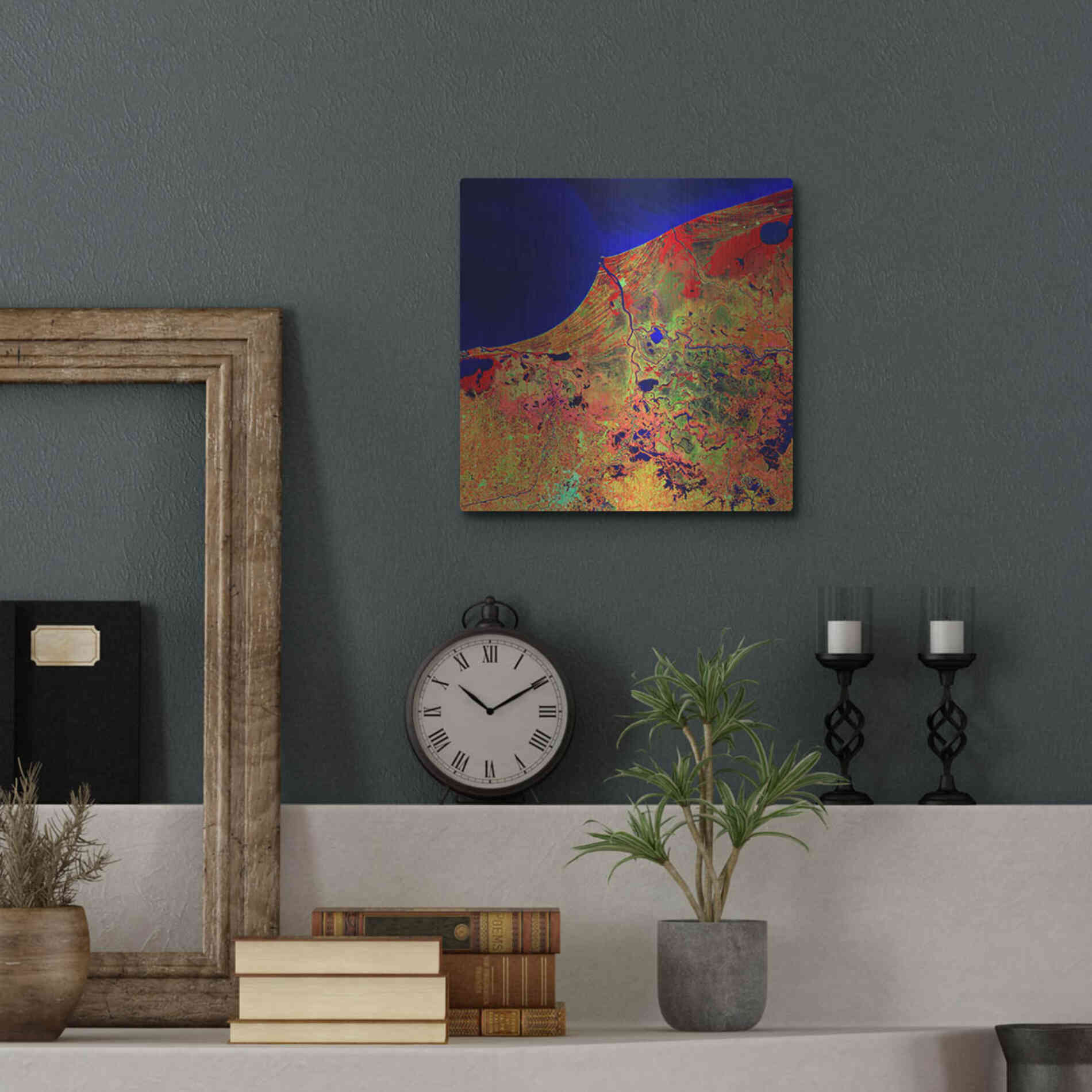 Luxe Metal Art 'Earth as Art: Mexico's Biosphere,' Metal Wall Art,12x12