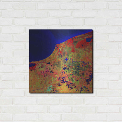 Luxe Metal Art 'Earth as Art: Mexico's Biosphere,' Metal Wall Art,24x24