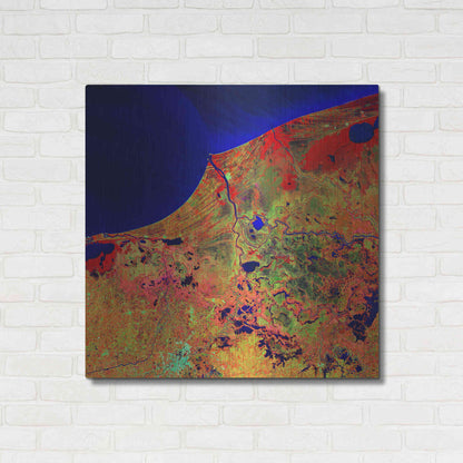 Luxe Metal Art 'Earth as Art: Mexico's Biosphere,' Metal Wall Art,36x36