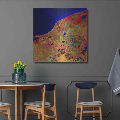 Luxe Metal Art 'Earth as Art: Mexico's Biosphere,' Metal Wall Art,36x36