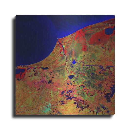 Luxe Metal Art 'Earth as Art: Mexico's Biosphere,' Metal Wall Art