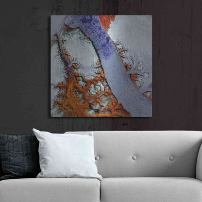 Luxe Metal Art 'Earth as Art: Petermann Glacier,' Metal Wall Art,36x36