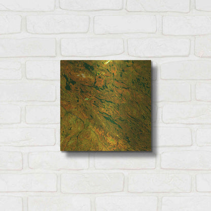 Luxe Metal Art 'Earth as Art: Rock Folding,' Metal Wall Art,12x12