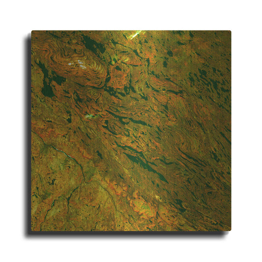 Luxe Metal Art 'Earth as Art: Rock Folding,' Metal Wall Art