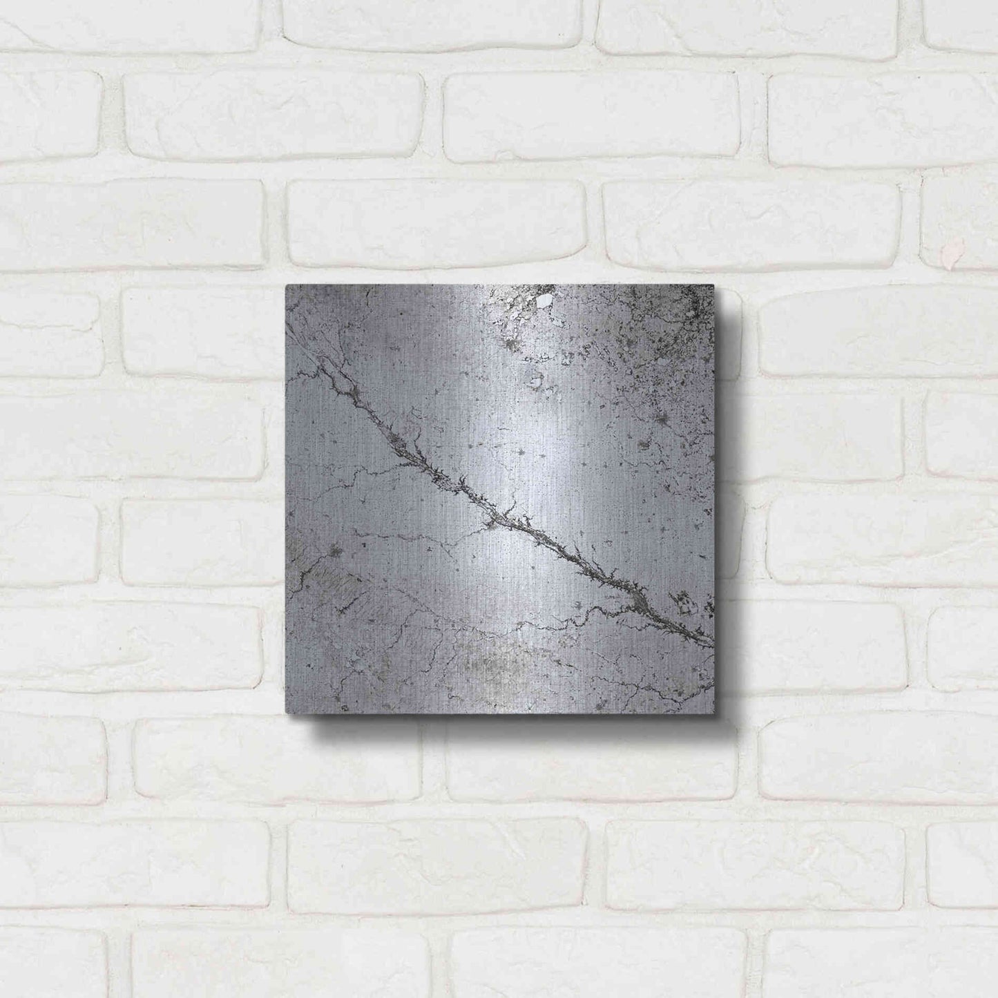 Luxe Metal Art 'Earth as Art: Bleak Midwinter,' Metal Wall Art,12x12