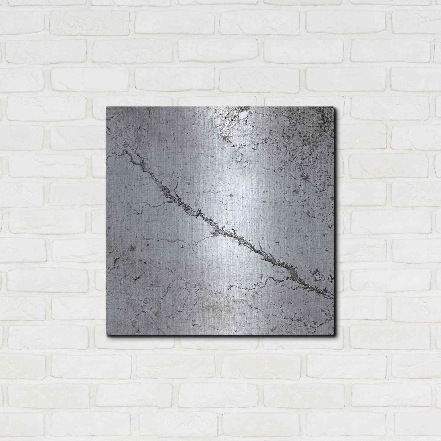 Luxe Metal Art 'Earth as Art: Bleak Midwinter,' Metal Wall Art,24x24
