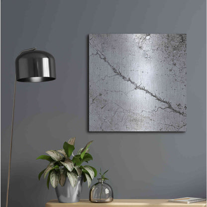 Luxe Metal Art 'Earth as Art: Bleak Midwinter,' Metal Wall Art,24x24