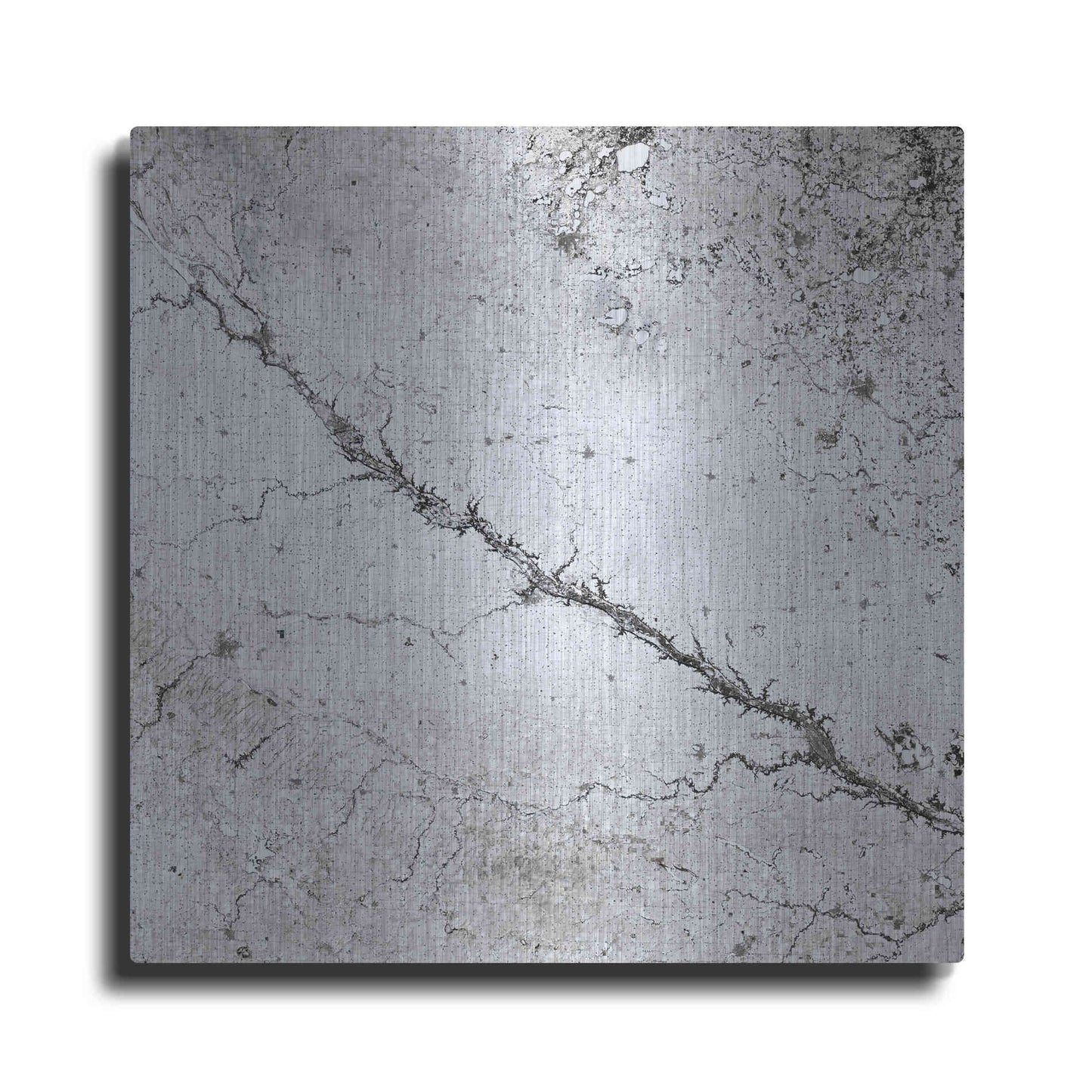 Luxe Metal Art 'Earth as Art: Bleak Midwinter,' Metal Wall Art