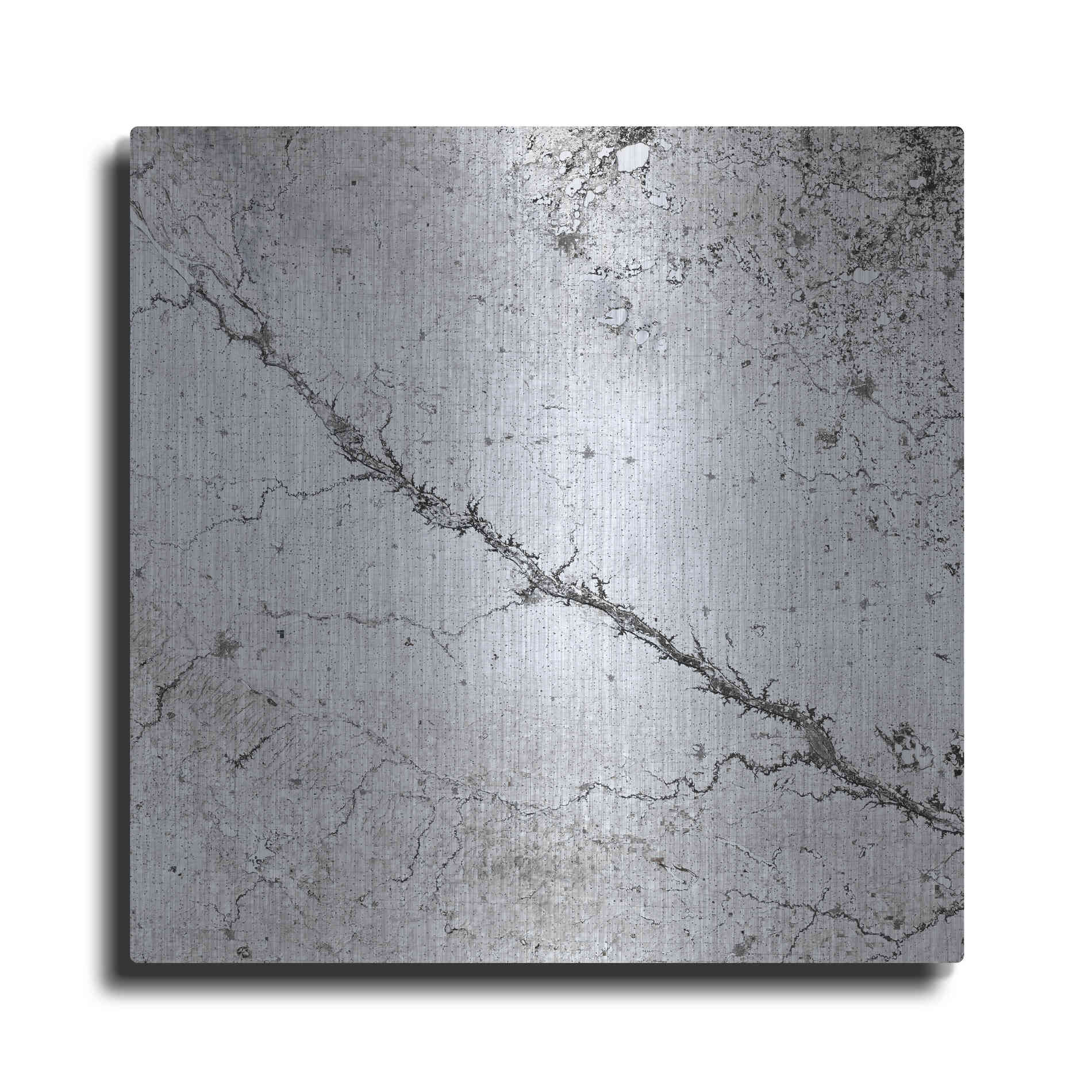 Luxe Metal Art 'Earth as Art: Bleak Midwinter,' Metal Wall Art