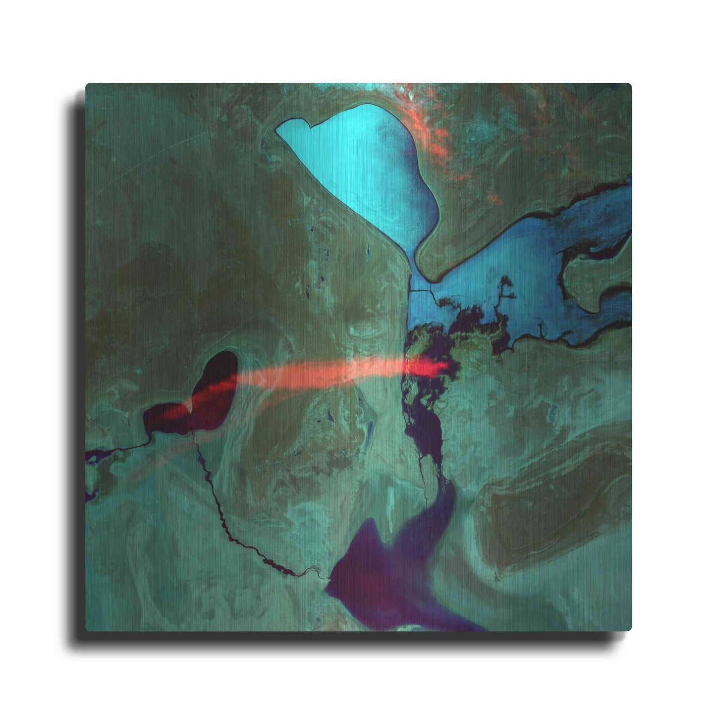 Luxe Metal Art 'Earth as Art: Bleeding Heart,' Metal Wall Art