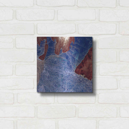 Luxe Metal Art 'Earth as Art: Fractured,' Metal Wall Art,12x12