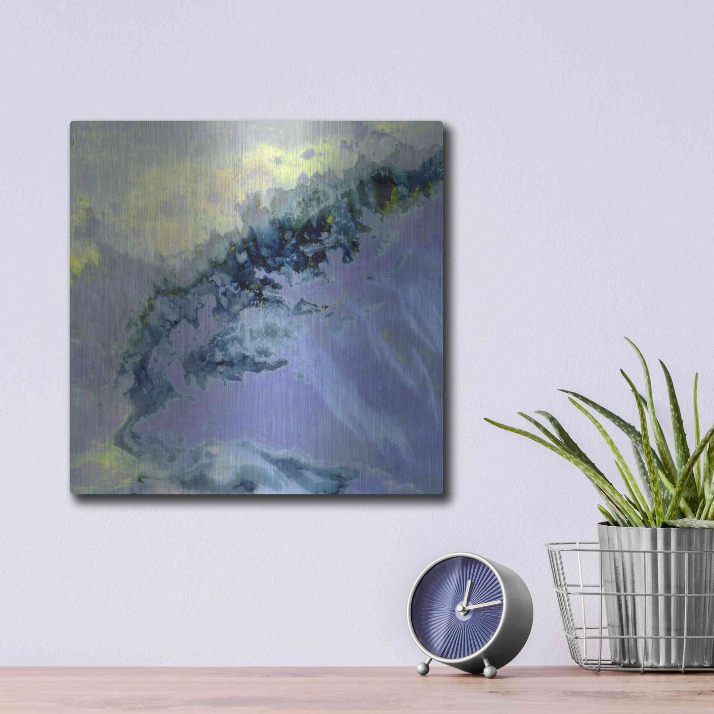 Luxe Metal Art 'Earth as Art: Lurking Madness,' Metal Wall Art,12x12