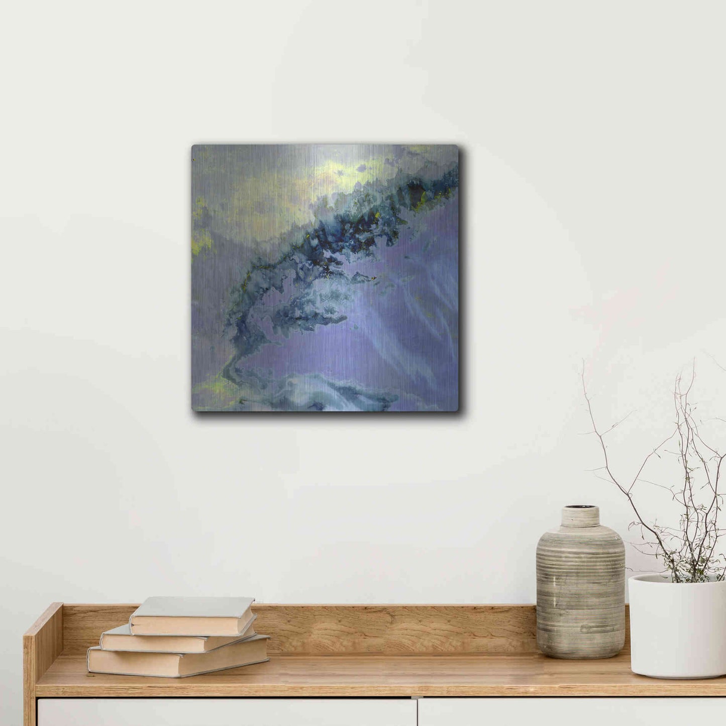 Luxe Metal Art 'Earth as Art: Lurking Madness,' Metal Wall Art,12x12