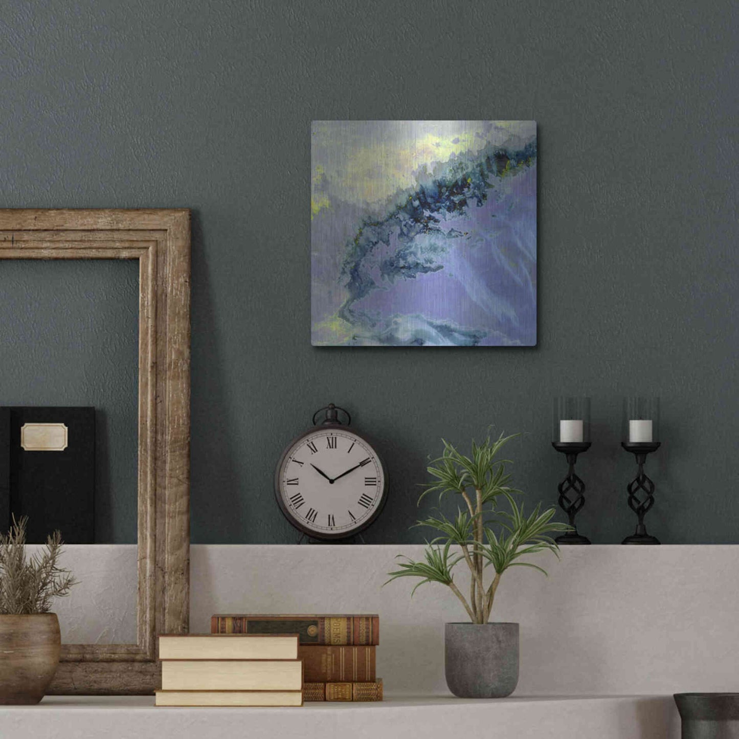 Luxe Metal Art 'Earth as Art: Lurking Madness,' Metal Wall Art,12x12