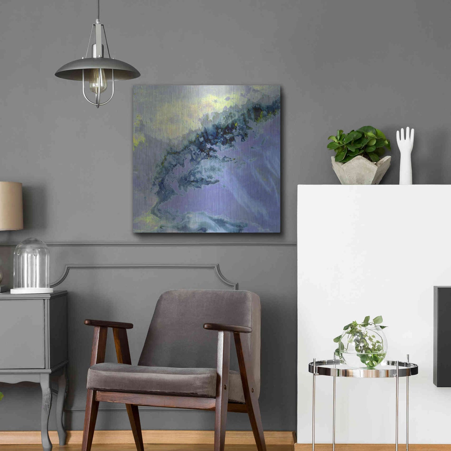 Luxe Metal Art 'Earth as Art: Lurking Madness,' Metal Wall Art,24x24