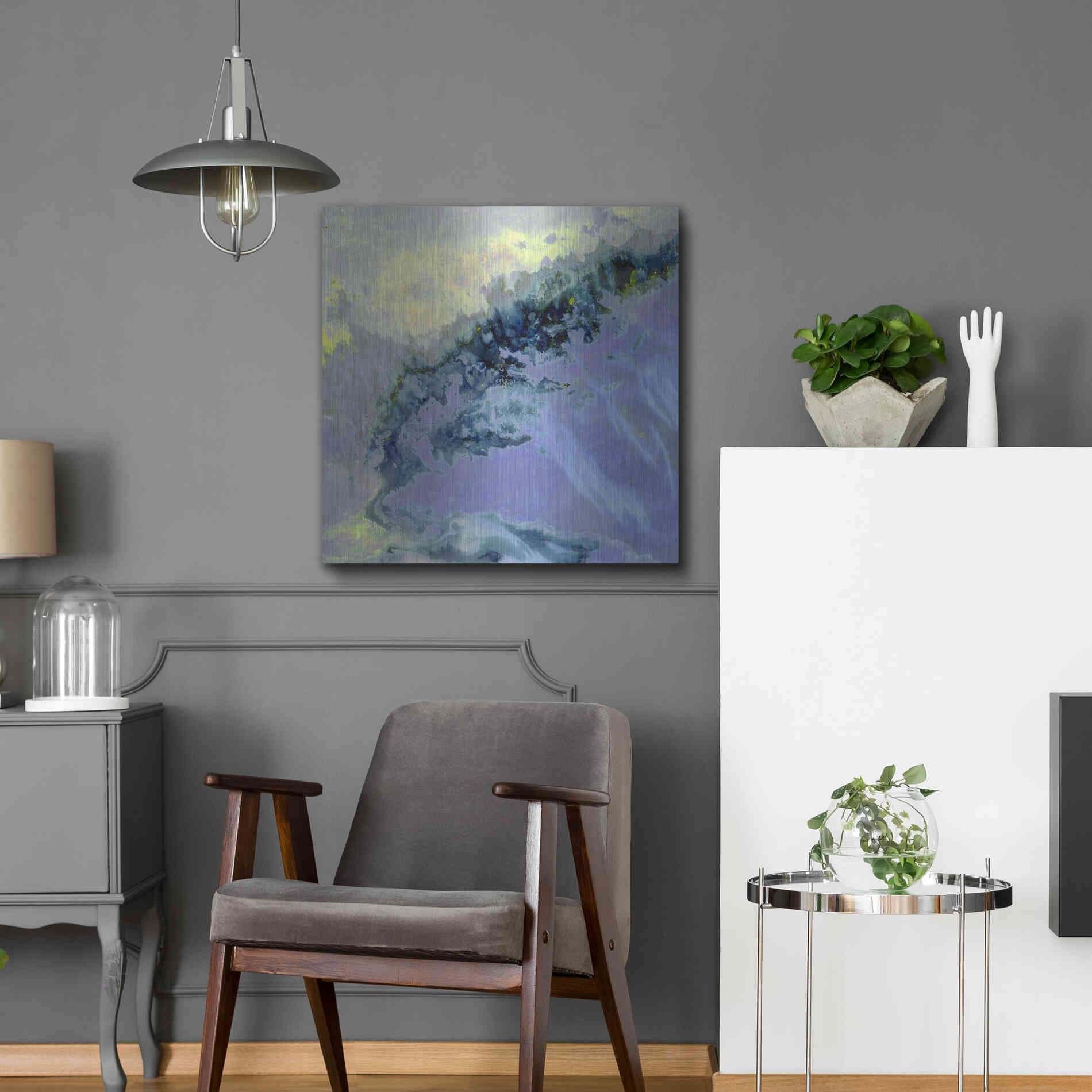 Luxe Metal Art 'Earth as Art: Lurking Madness,' Metal Wall Art,24x24