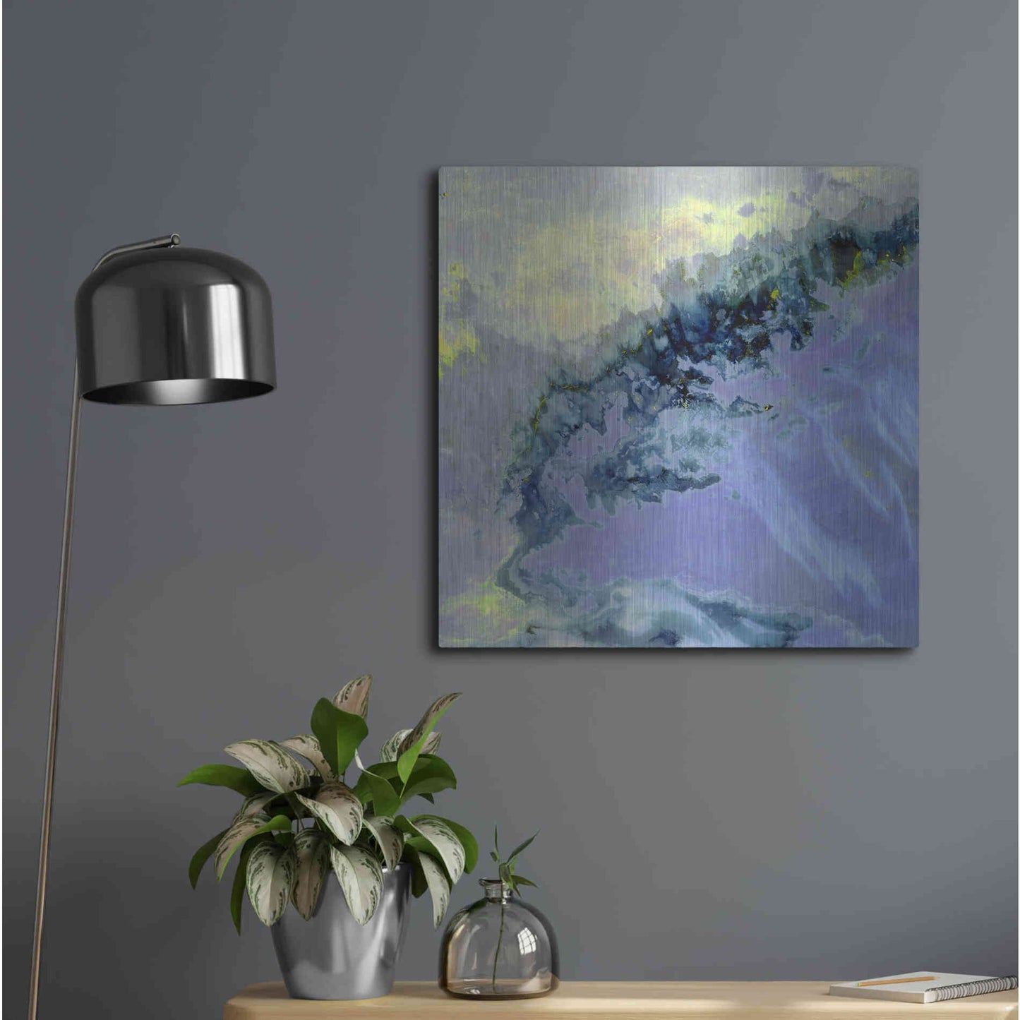 Luxe Metal Art 'Earth as Art: Lurking Madness,' Metal Wall Art,24x24