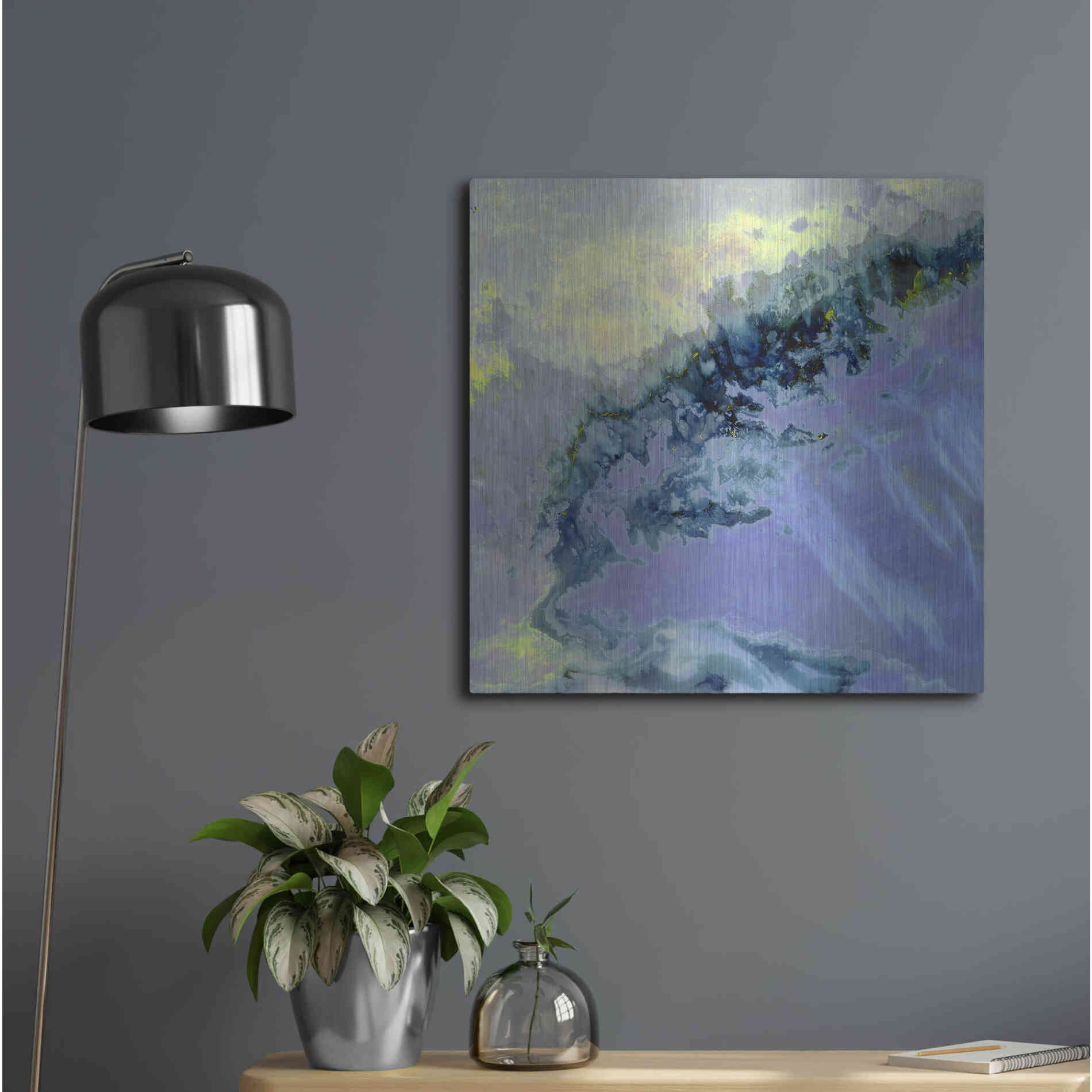 Luxe Metal Art 'Earth as Art: Lurking Madness,' Metal Wall Art,24x24