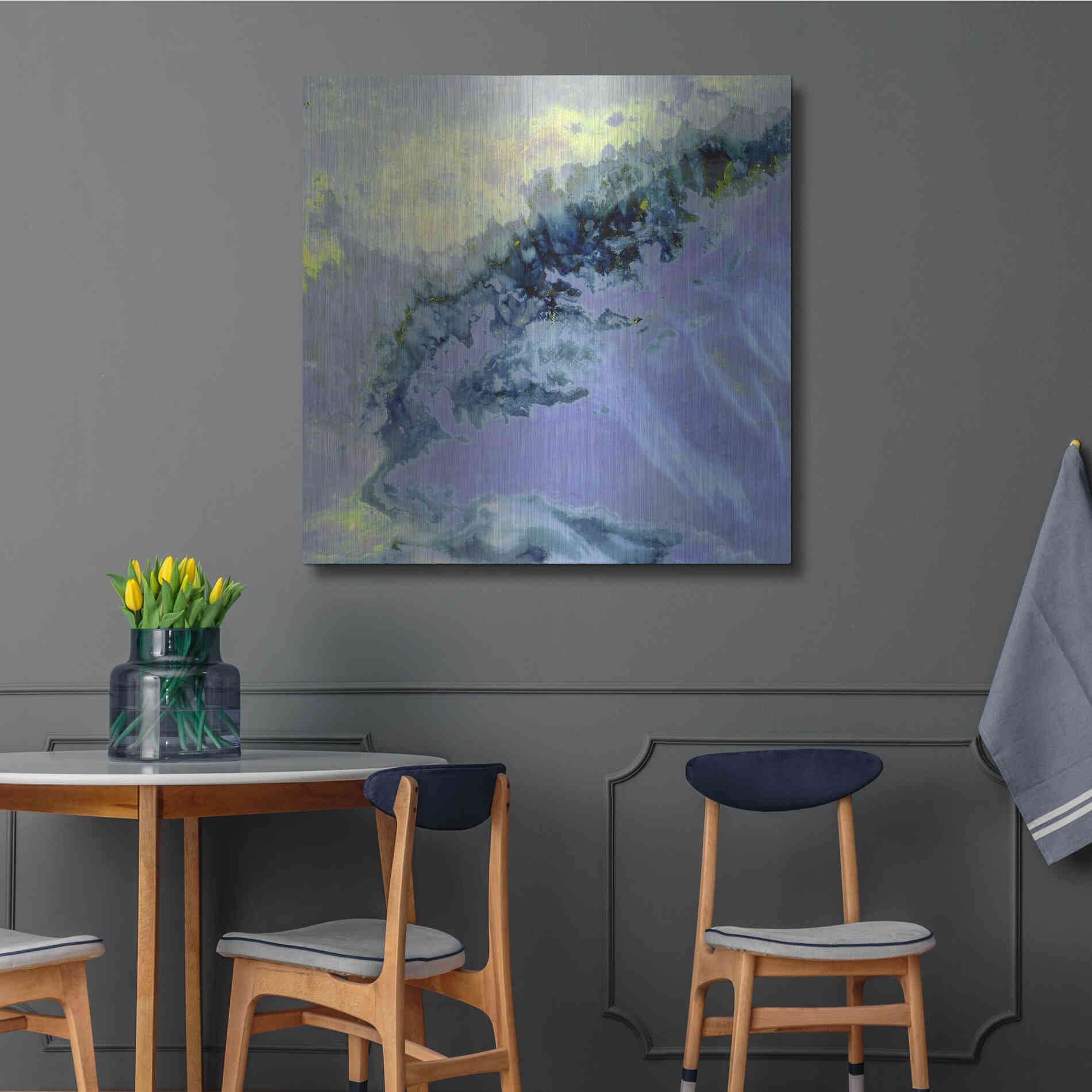 Luxe Metal Art 'Earth as Art: Lurking Madness,' Metal Wall Art,36x36