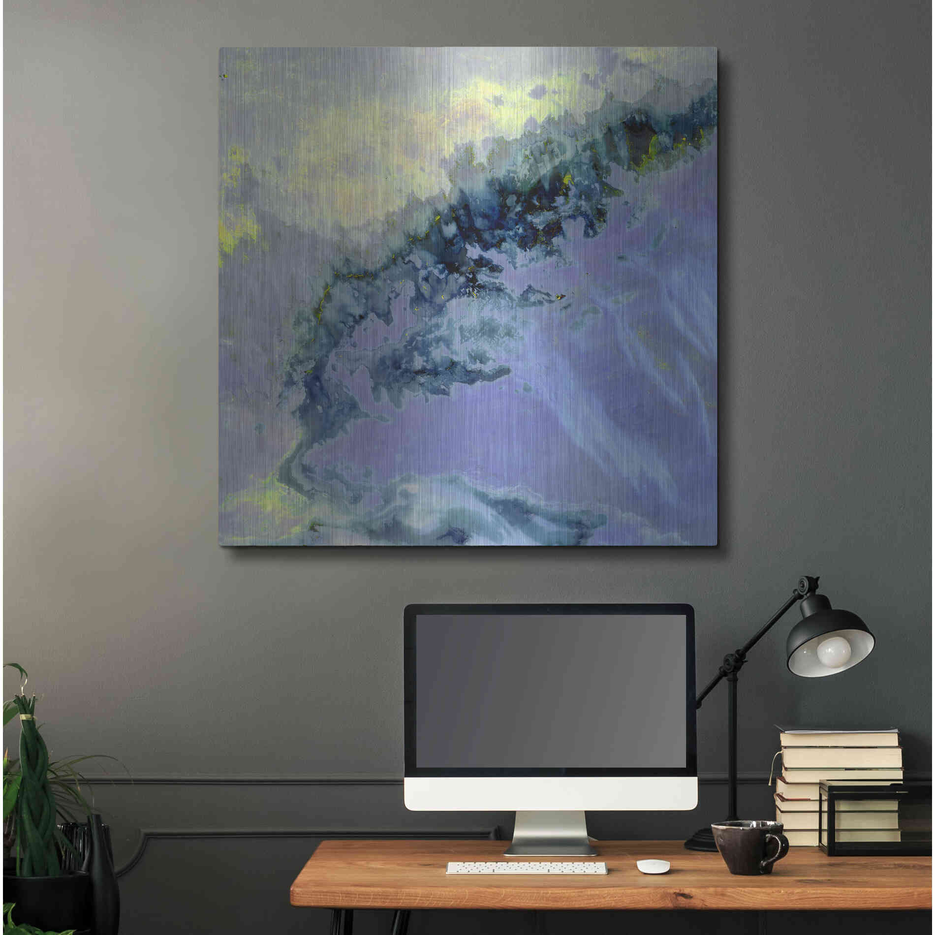 Luxe Metal Art 'Earth as Art: Lurking Madness,' Metal Wall Art,36x36