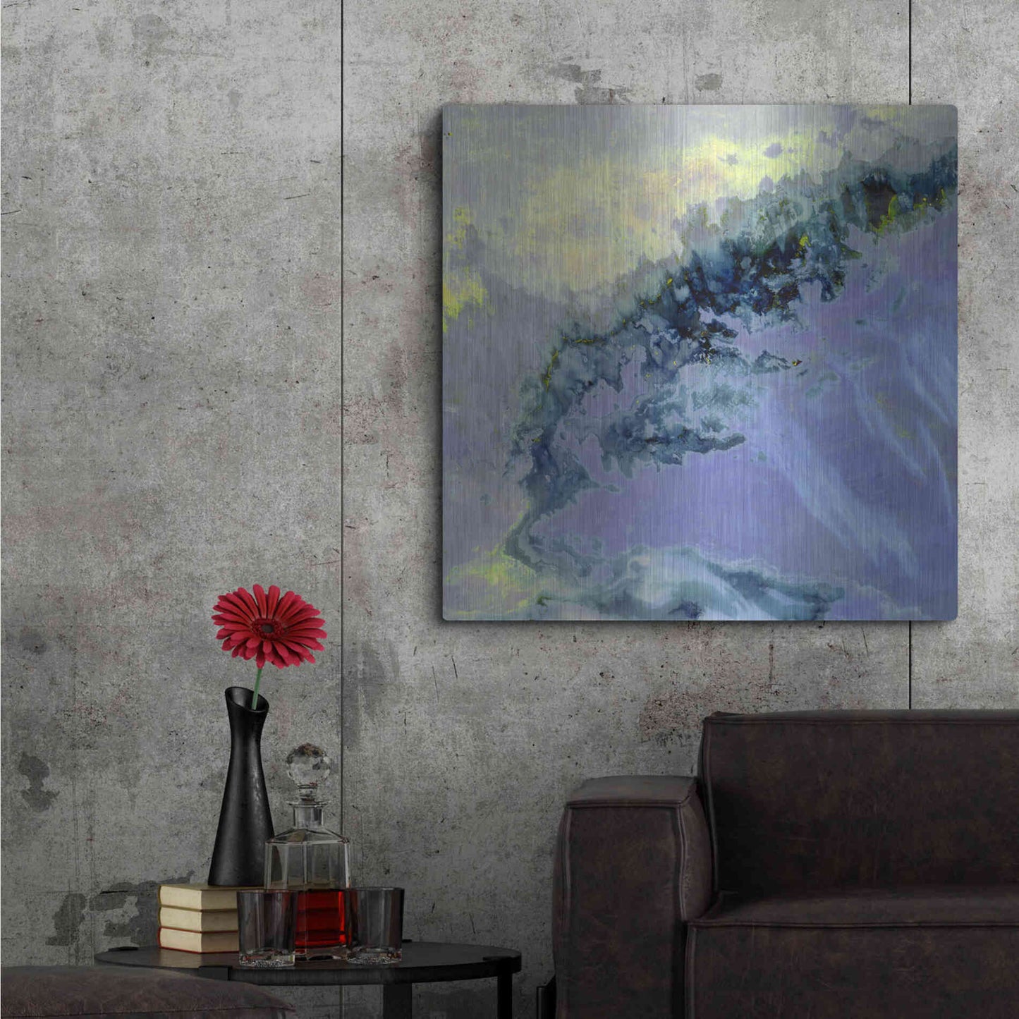 Luxe Metal Art 'Earth as Art: Lurking Madness,' Metal Wall Art,36x36