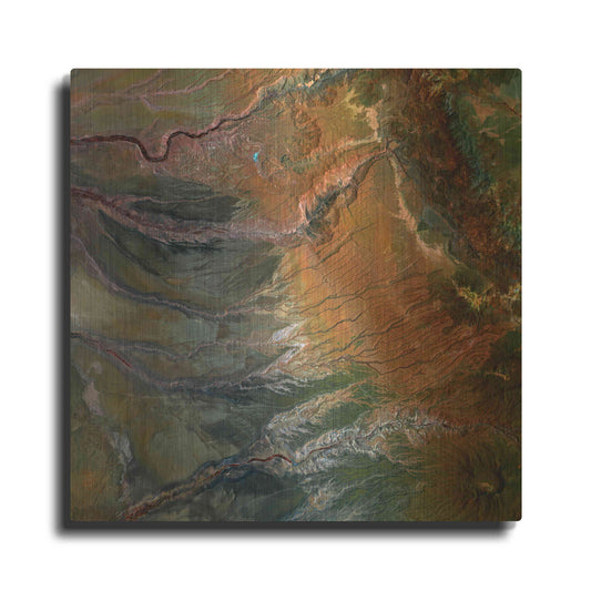 Luxe Metal Art 'Earth as Art: Moody Carvings,' Metal Wall Art