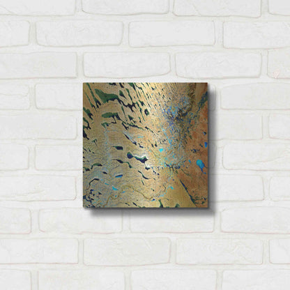 Luxe Metal Art 'Earth as Art: Parallel Dunes,' Metal Wall Art,12x12