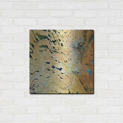 Luxe Metal Art 'Earth as Art: Parallel Dunes,' Metal Wall Art,24x24